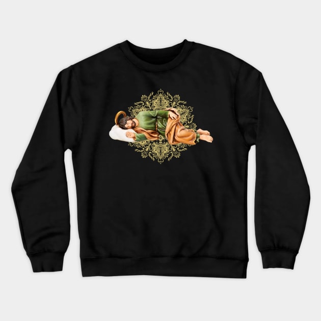 Saint Joseph sleeping Crewneck Sweatshirt by alinerope